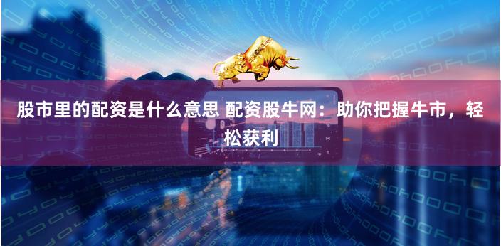 股市里的配资是什么意思 配资股牛网：助你把握牛市，轻松获利